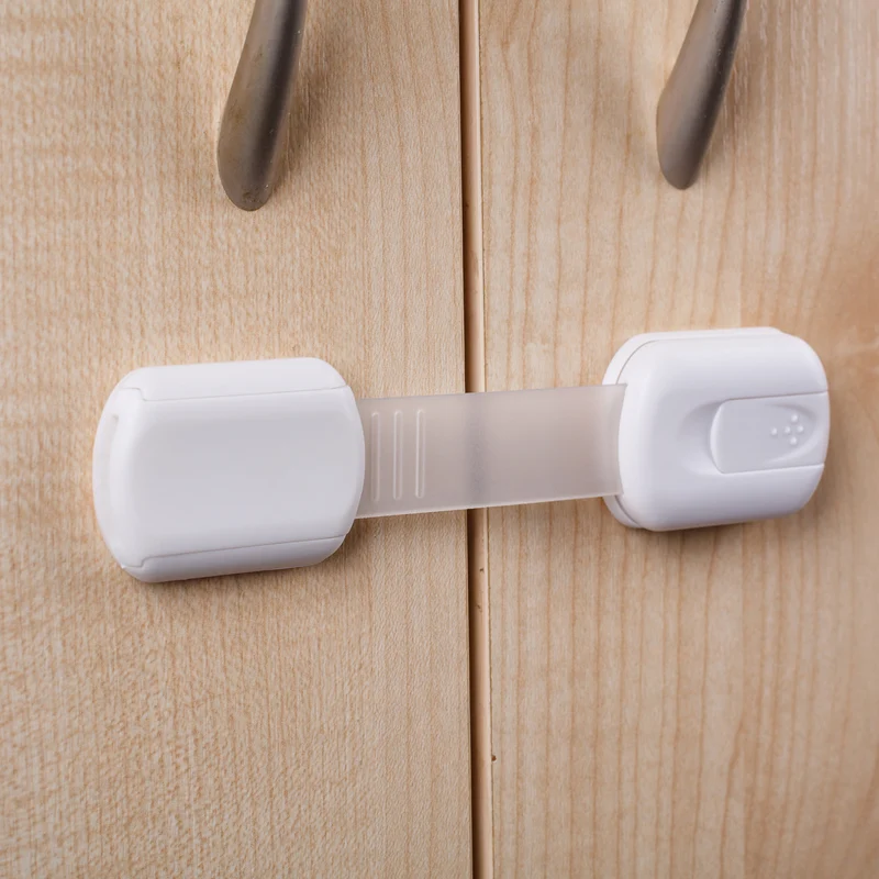 Kidimax® Kindersicherung für Schrank Schublade, Längenverstellbar, Ecke-Schlösser, 8 Stück
