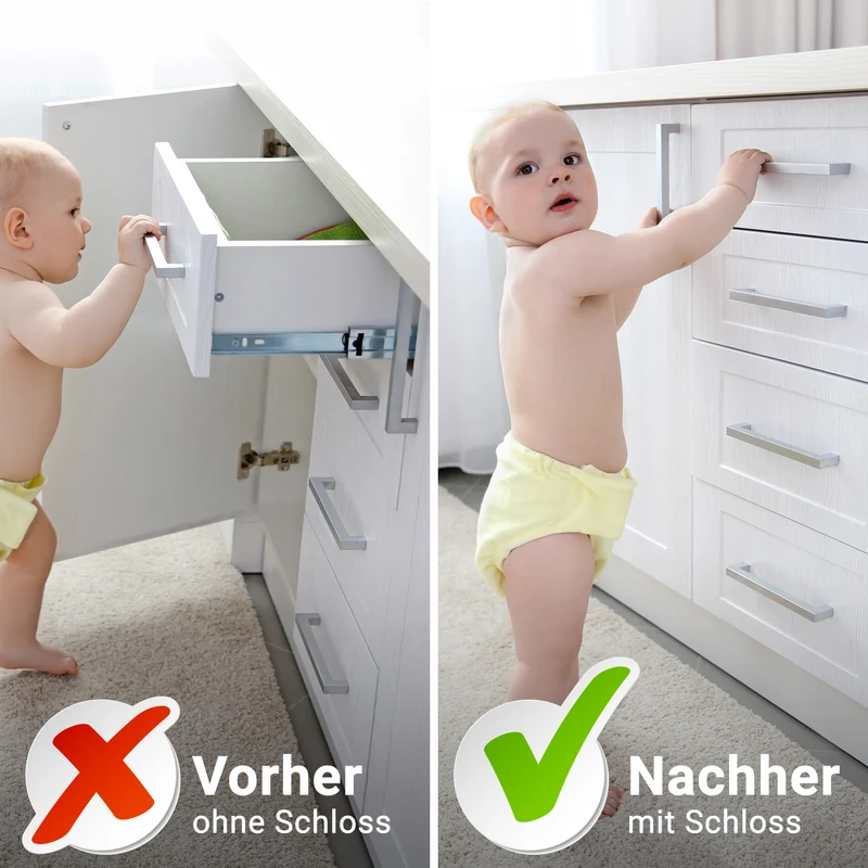 Kidimax® Unsichtbares Magnetschloss, 5 Stück