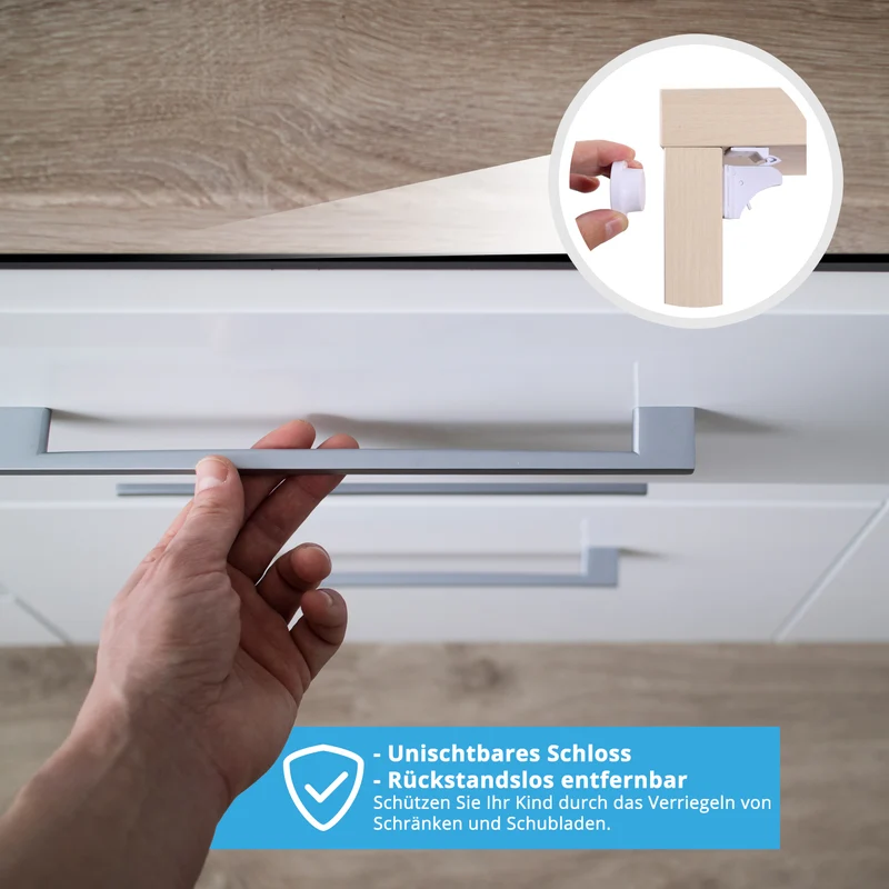 Kidimax® Unsichtbares Magnetschloss, 5 Stück