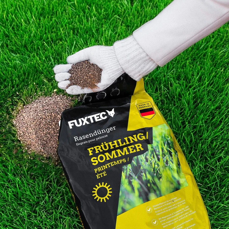 FUXTEC gazonmeststof lente/zomer FX-RDFS 10kg voor 500m²