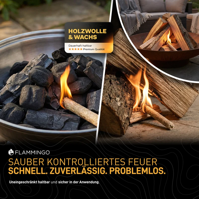 Flammingo® 10 kg Mini Holzpresslinge, aus Holzwolle und Wachs