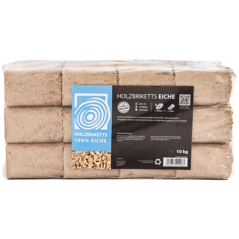 P24® Holzbriketts RUF Eiche, 20 kg (2 Blister)