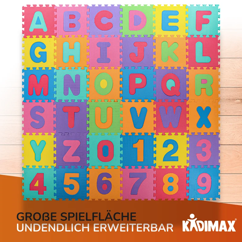 Kidimax® Kinder Puzzlematte 86tlg., bunt