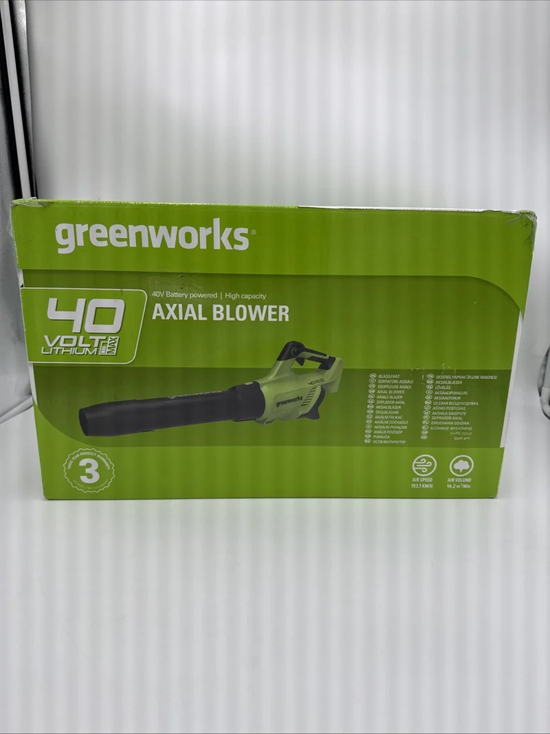 40V Akku Laubbläser Greenworks G40ABK2 mit 2Ah Batterie & Ladegerät