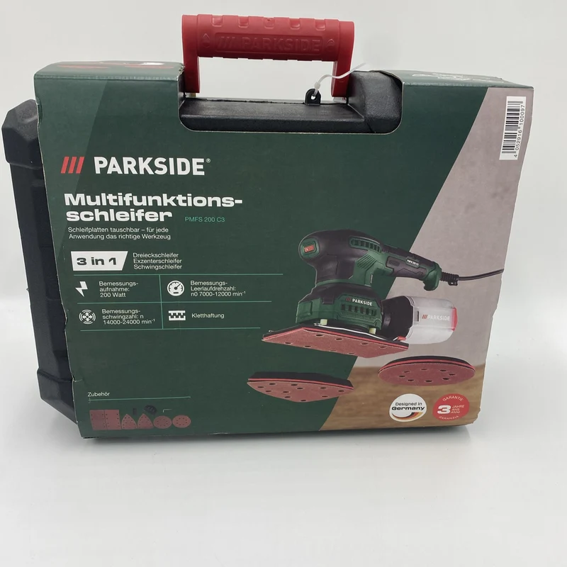 PARKSIDE PMFS 200 C3 Multifunktionsschleifer 3 in 1 Schleifer Schleifmaschine