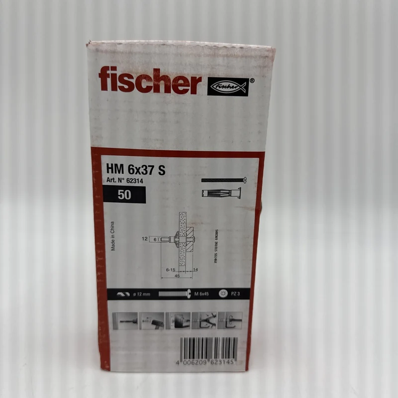 Fischer Hohlraummetalldübel HM 6x37 S VPE 50Stk.