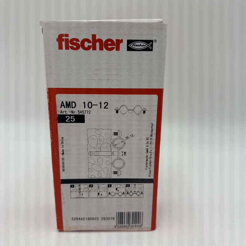 Fischer 545772 Schraubabstandschelle Doppelt 10-12 VPE 25 Stück