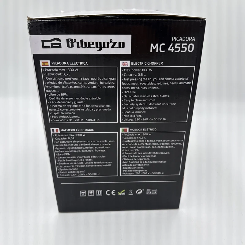 Orbegozo MC 4550 Effizienter Zerkleinerer- 800W