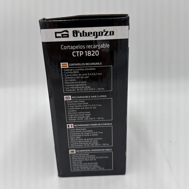 Orbegozo - Ctp1820-Haar-Trimmer, Akku, 7 Stellung, 1 Guide, schwarz