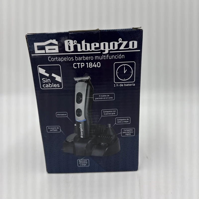 Orbegozo Ctp1840 Wiederaufladbarer elektrischer Haarschneider 7 in 1