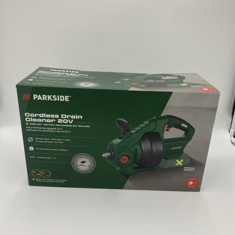 PARKSIDE 20 V Akku Rohrreinigungsspirale PARRW 20-Li A1 ohne Akku und Ladegerät