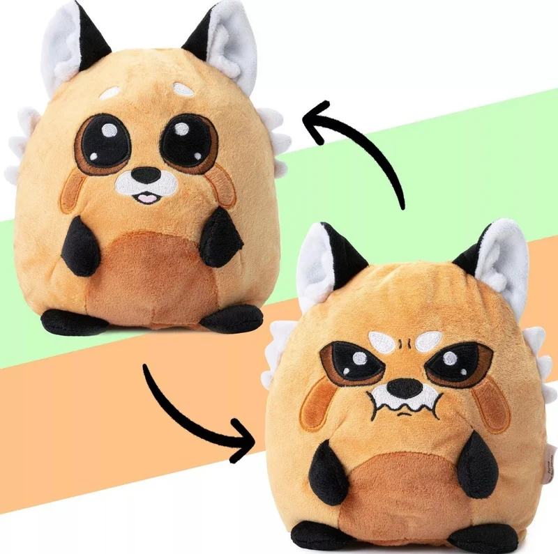 Kuscheltier Plüschtier Stofftier zum Wenden Roter Panda 16cm Reversible Red Süß