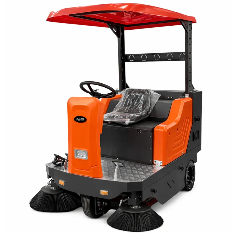 Aufsitz-Kehrmaschine mit Dach Graefer KM160-PRO