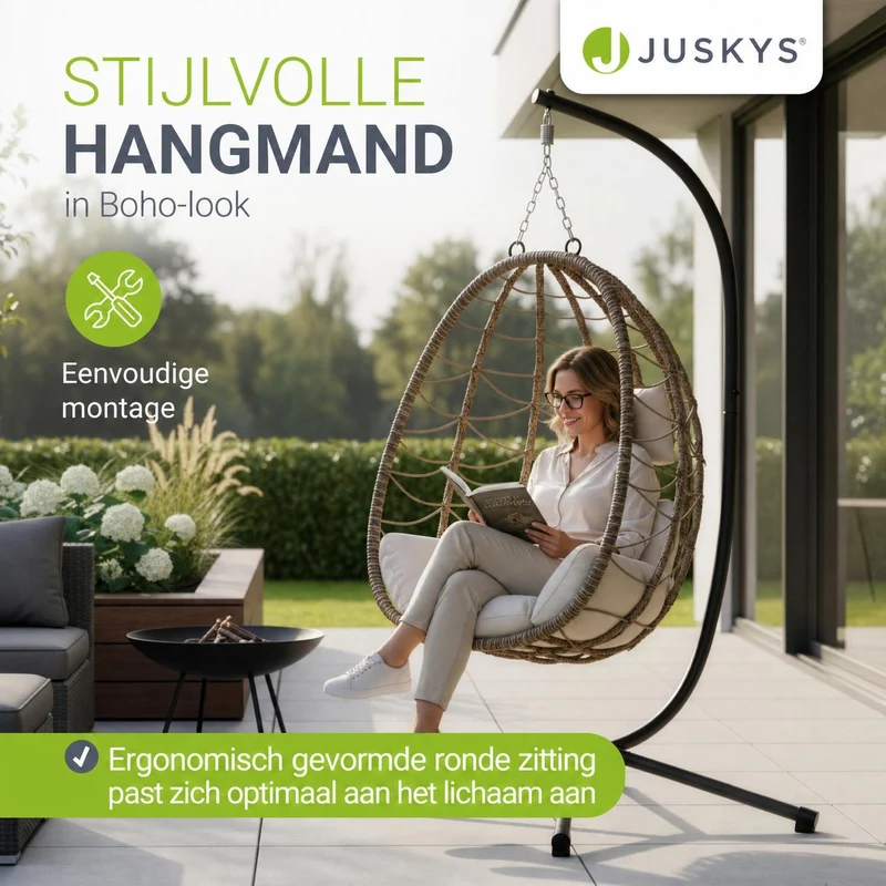 Korbhängesessel Aria inklusive Gestell