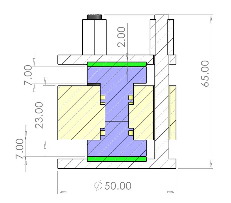 Standard-Druckprüfvorrichtung und Testzellensatz für Festkörperbatterien, Modell GT01 CG
