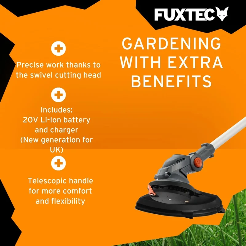 FUXTEC 20V Cordless grastrimmer FX-GT20 SET bosmaaier