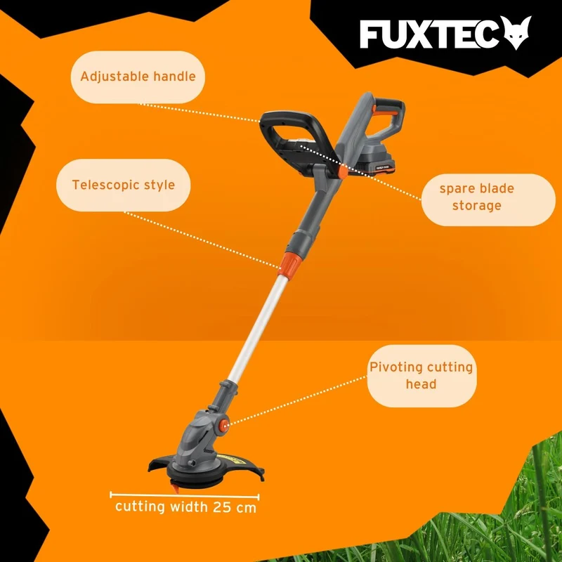 FUXTEC 20V Cordless grastrimmer FX-GT20 SET bosmaaier