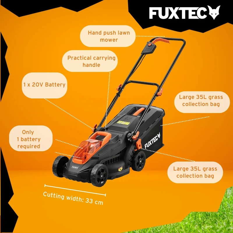 FUXTEC accu-grasmaaier FX-LM2030SET-UK