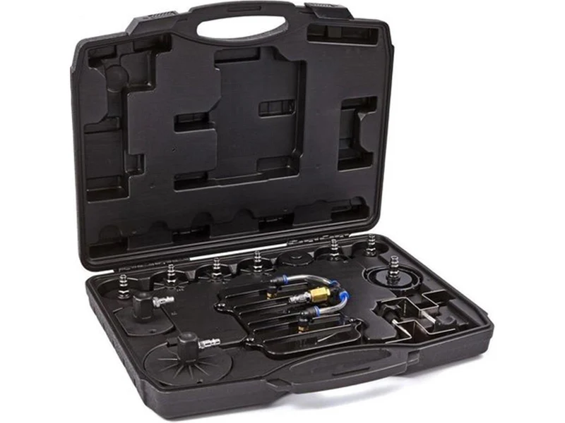 Professioneller Pneumatischer Bremsenentlüfter mit Adapterset 17 tlg.