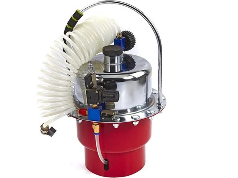 Professioneller Pneumatischer Bremsenentlüfter mit Adapterset 17 tlg.