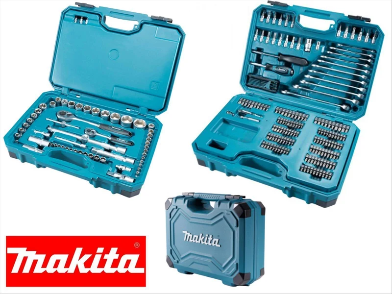 Makita Werkzeugkoffer 221 tlg.Ratschenkoffer Werkzeugkiste E-10883