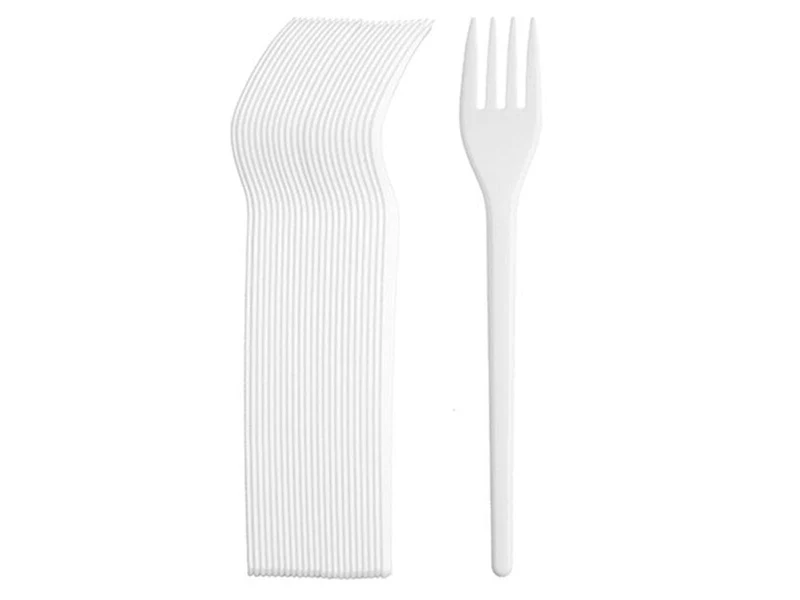 Mehrweg Plastik Gabel Wiederverwendbar 100 Stck