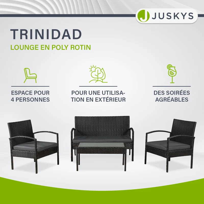 Polyrattan Sitzgruppe Trinidad