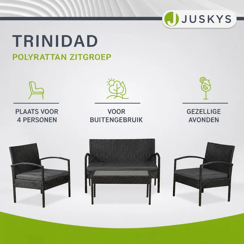 Polyrattan Sitzgruppe Trinidad