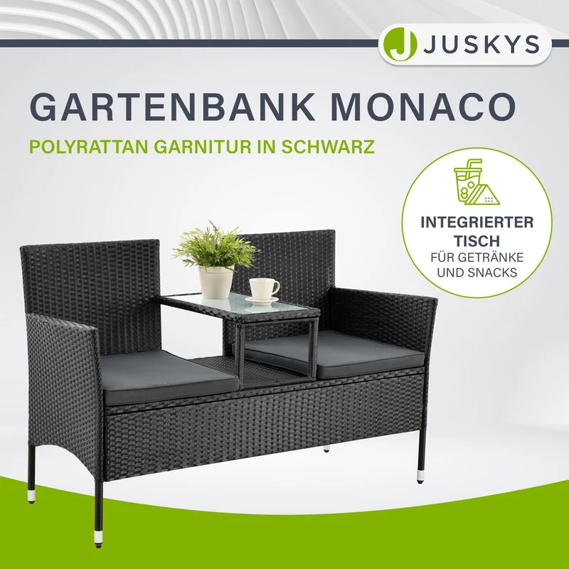 Polyrattan Sitzbank Monaco