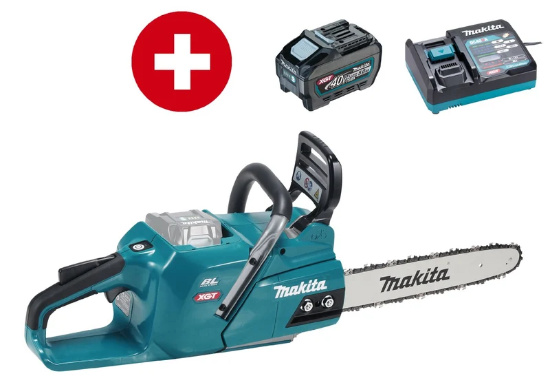 Makita Akku-Motorsäge UC011GT101 mit 5Ah Akku und Schnell-Ladegerät
