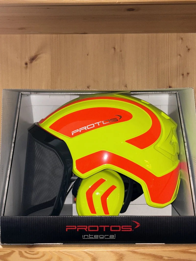 PROTOS® Forsthelm neongelb - neonrotorange