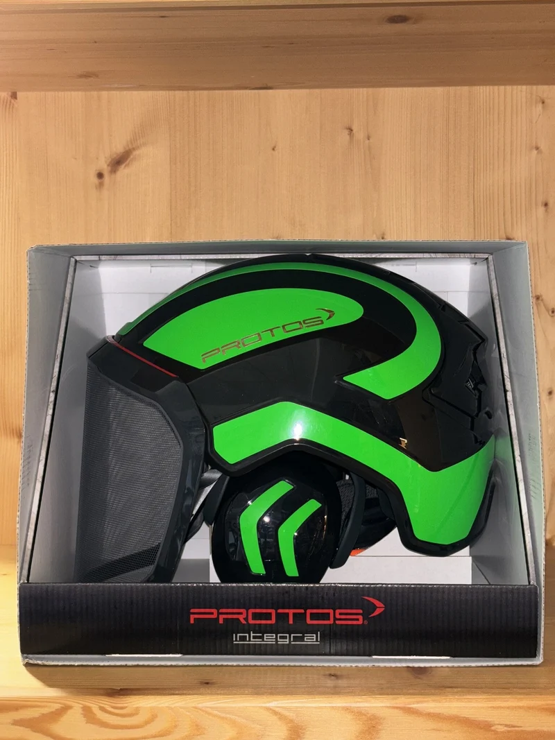 PROTOS® Forsthelm schwarz - neongrün