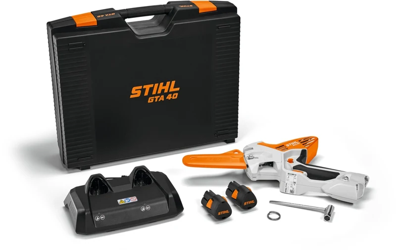 STIHL Akku-Gehölzschneider GTA 40, Set mit 2 x AS 2 und AL 5-2 und Koffer