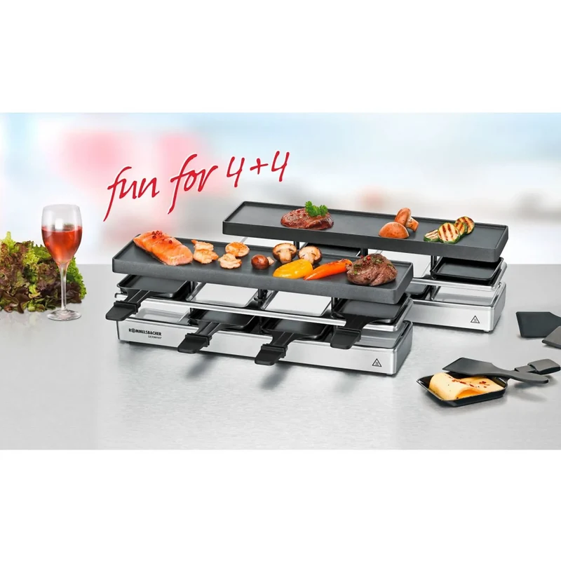 Rommelsbacher Raclette Grill RC 1600 Fun for 4+4