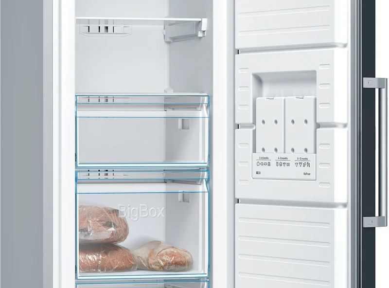 Bosch Serie 4, Freistehender Gefrierschrank, 186 x 60 cm, Schwarz GSN36VBEP