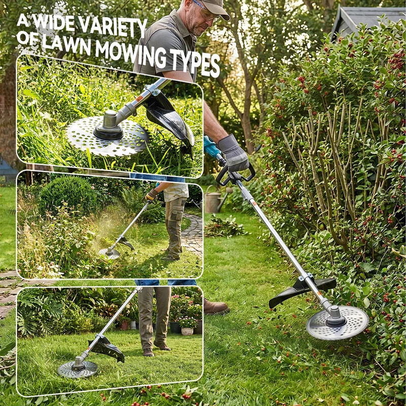 ONEVAN 2-in-1 Cordless Tiller & Grass Trimmer | For Makita 18V Battery