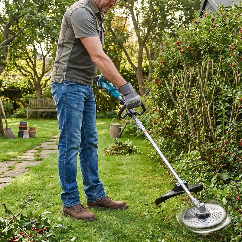 ONEVAN 2-in-1 Cordless Tiller & Grass Trimmer | For Makita 18V Battery