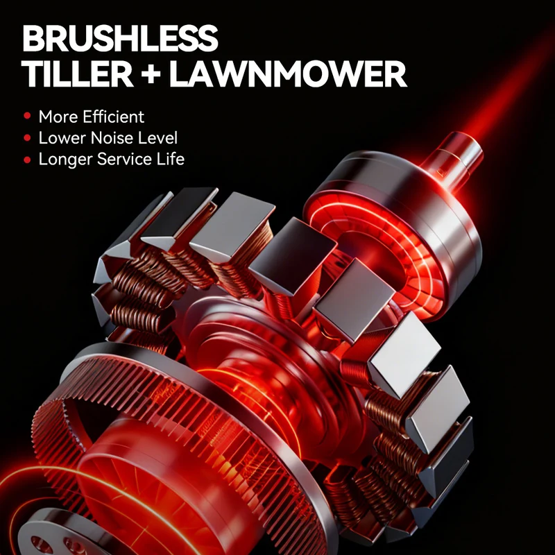 ONEVAN 2-in-1 Cordless Tiller & Grass Trimmer | For Makita 18V Battery