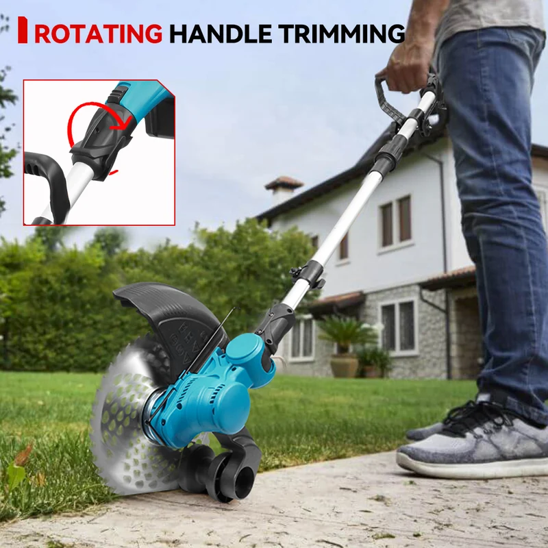 ONEVAN Cordless Grass Trimmer | Foldable Telescopic 3-Blade | For Makita 18V Battery