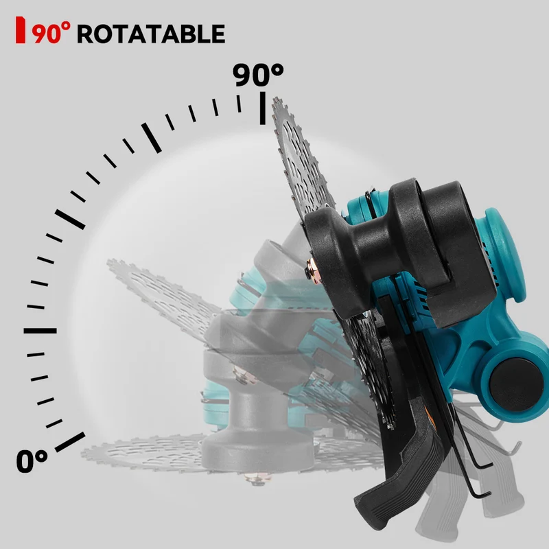 ONEVAN Cordless Grass Trimmer | Foldable Telescopic 3-Blade | For Makita 18V Battery