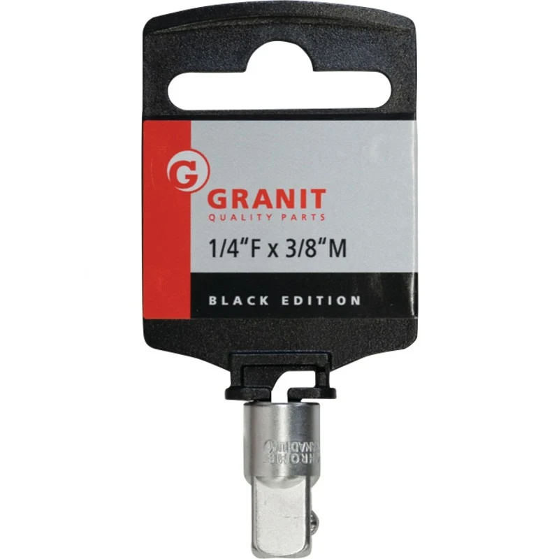 GRANIT BLACK EDITION 1/4" Vergrößerungsadapter, 1/4"F x 3/8"M – 25,3 mm