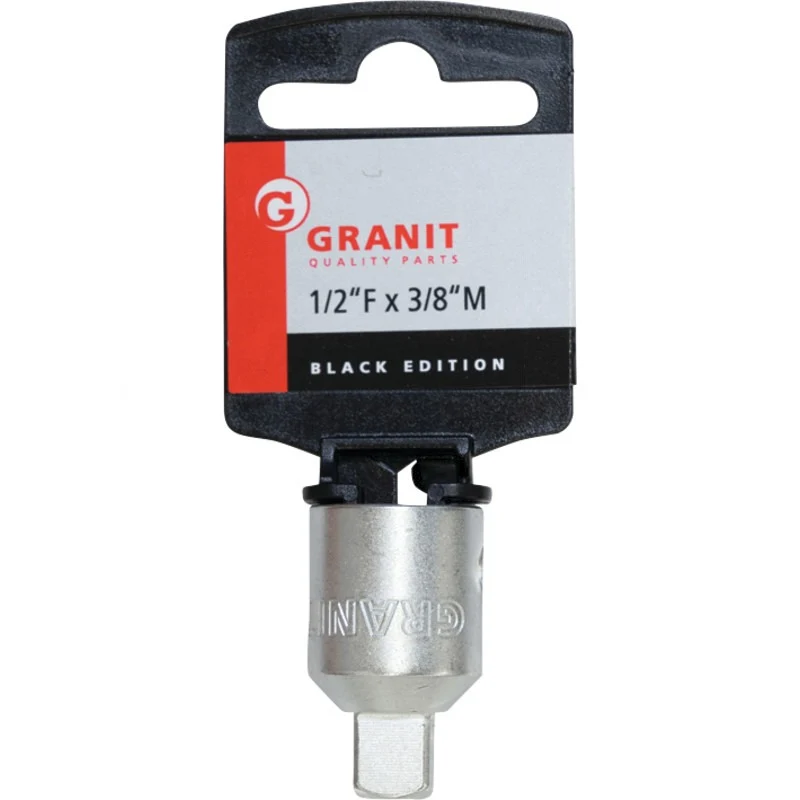 GRANIT BLACK EDITION 1/2" Reduzieradapter, 1/2"F x 3/8"M – 36,4 mm