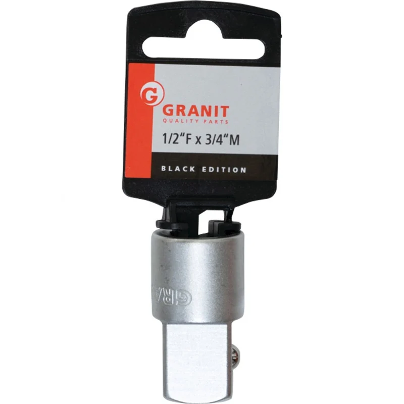 GRANIT BLACK EDITION 1/2" Vergrößerungsadapter, 1/2"F x 3/4"M – 46 mm