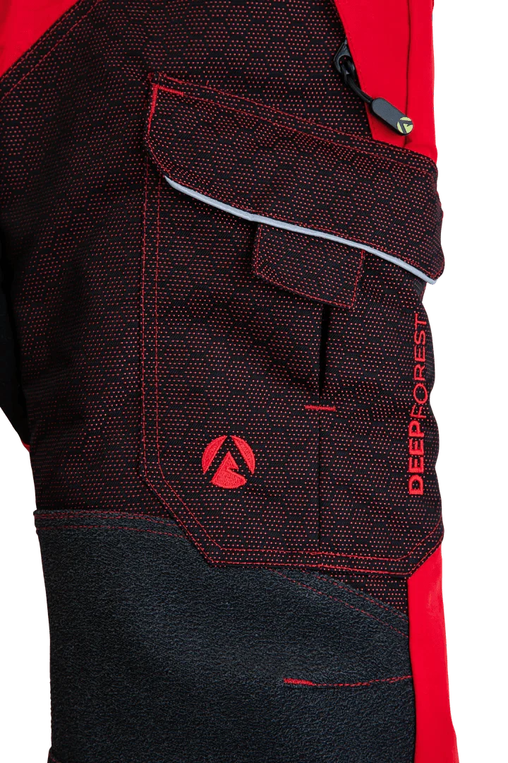 Deep Forest Schnittschutzhose in rot
