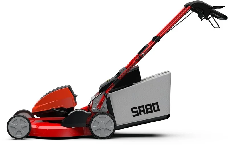 Sabo Akku-Rasenmäher 47-Accu VARIO mit 3 x 4 Ah Akku und Schnellladegerät