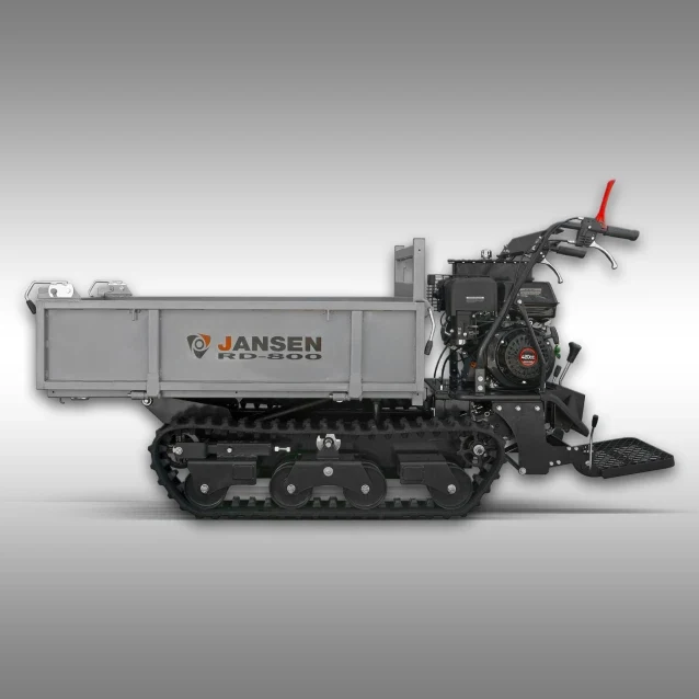 Jansen Raupendumper RD-800, hydr. Mulde, Flachmulde, 15 PS, Kettendumper