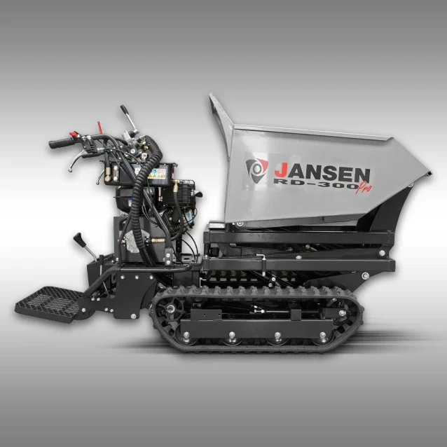 Jansen Raupendumper RD-300pro, hydraulische Mulde mit Hochkippsystem
