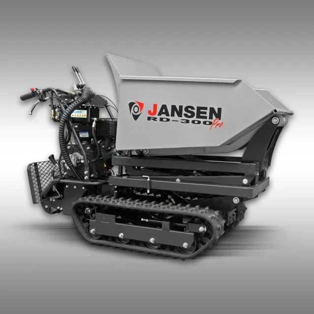 Jansen Raupendumper RD-300pro, hydraulische Mulde mit Hochkippsystem