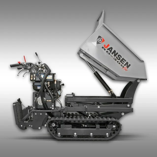 Jansen Raupendumper RD-300pro, hydraulische Mulde mit Hochkippsystem
