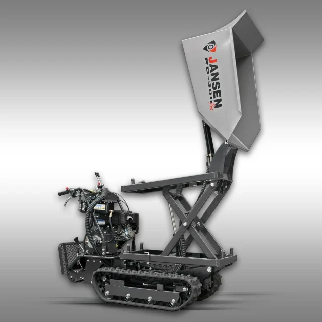 Jansen Raupendumper RD-300pro, hydraulische Mulde mit Hochkippsystem